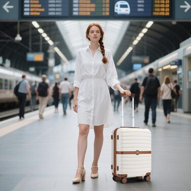 Чемодан KONO: середній, ABS+PC, з коліщатами та кодовим замком (66 см)