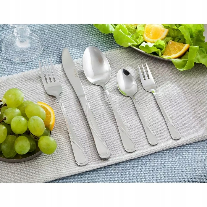 Набір столових приборів Kinghoff на 72 предмети для 12 осіб, метал, глянцевий