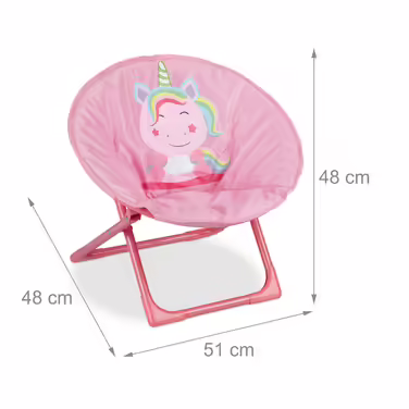Relaxdays Foldable Moon Chair for Kids