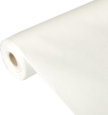 Паперова скатертина Papstar Soft Selection 40 м x 0,9 м, біла, на рулоні, схожа на тканину, одноразова