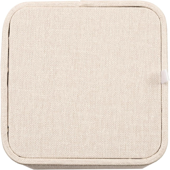Tissue Box, Square Cosmetic Tissues, Tissue Box Square Tissue Box, for Dresser Bathroom Dining Room Hotel Cars Office Decor, 12 x 12 x 12.7 cm (Beige)