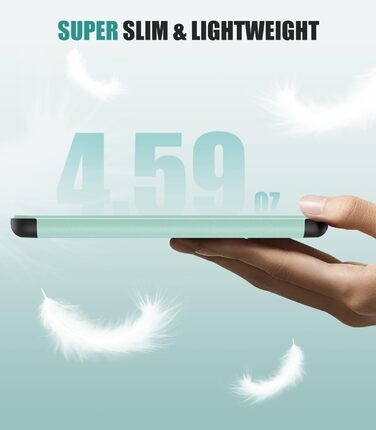 Чохол MoKo для Kindle Paperwhite 2024 (12-го покоління) та Kindle Colorsoft Signature Edition 2024, з авто-ввімкненням/вимиканням, джинсовий, зелений (w-Agave Grün)