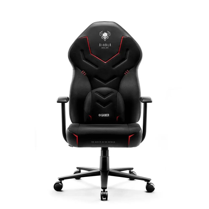 Ігрове крісло Diablo Chairs X-Gamer 2.0, тканина, чорне