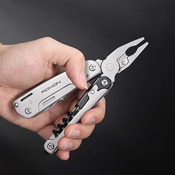 Roxon Storm 16-in-1 Multifunction Tool - Unisex Adult Silver Multitool - S801