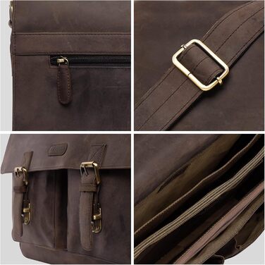 Сумка для ноутбука Leabags зі шкіри 15