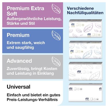 Tork Xpress Dispenser for Multifold Paper Towels 460004, Image Design - H2 Towel Dispenser for Folded Towels, Single Sheet Dispensing, Brushed Stainless Steel