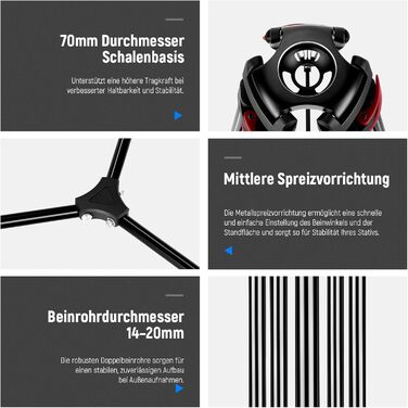 Штатив для камери NEEWER 79' з кульковою головкою 360°, міцний штатив з алюмінію для відео та фото, сумісний з Canon, Nikon, Sony та іншими DSLR камерами та відеокамерами, максимальне навантаження 8 кг, з QR-пластиною та серветкою для чищення