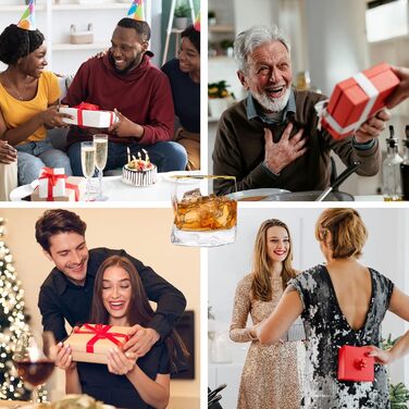 Набір склянок для віскі з нерівними гранями, 2 шт. Об'єм 250 мл. Стильні келихи для скотчу, бурбону, рому. Ідеальний подарунок для тата, чоловіка, друзів. Золотий край, прозорі.