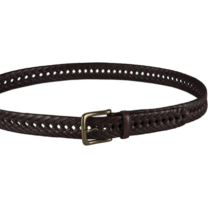 Чоловічий шкіряний ремінь Tommy Hilfiger, плетений, світло-коричневий, розмір M