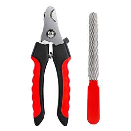 Тример для стрижки нігтів собак з захистом від надрізання та гострими лезами, червоний