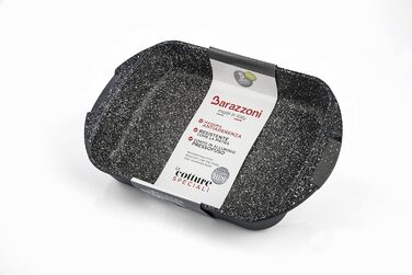 Форма для лазаньї Barazzoni 25x20 см, чорна, спеціальна для запікання