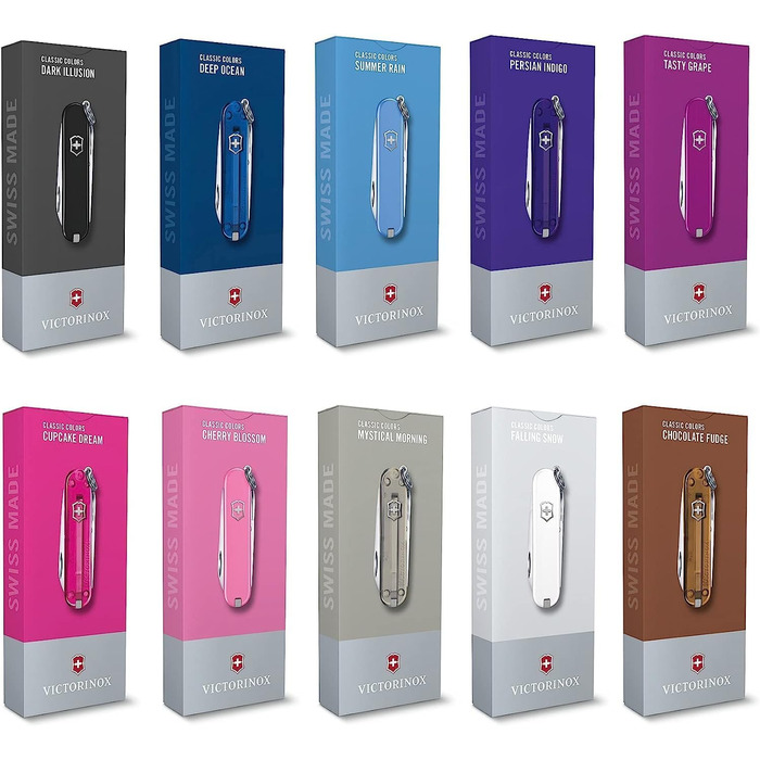 Мультитул Victorinox Classic SD Dark Illusion: 7 функцій, швейцарський ніж, подарунок