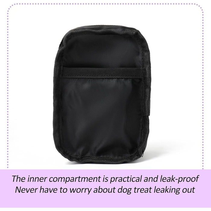 Сумка для ласощів та пакетиків для вигулу собак COOWONE, рожева (фіолетова)