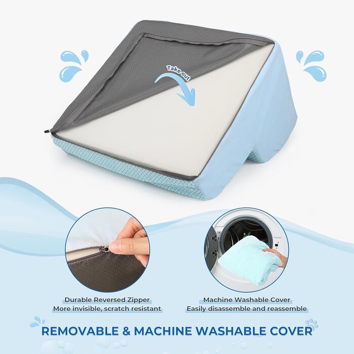 Сходинки для собак маленьких порід, 2 сходинки, 30 см, для дому, антиковзаючі, для котів та літніх тварин, сірі (блакитні)