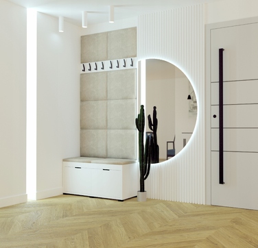 Обувниця з сидінням MG Meble Grzybek, 100 x 50 x 37 см, біла