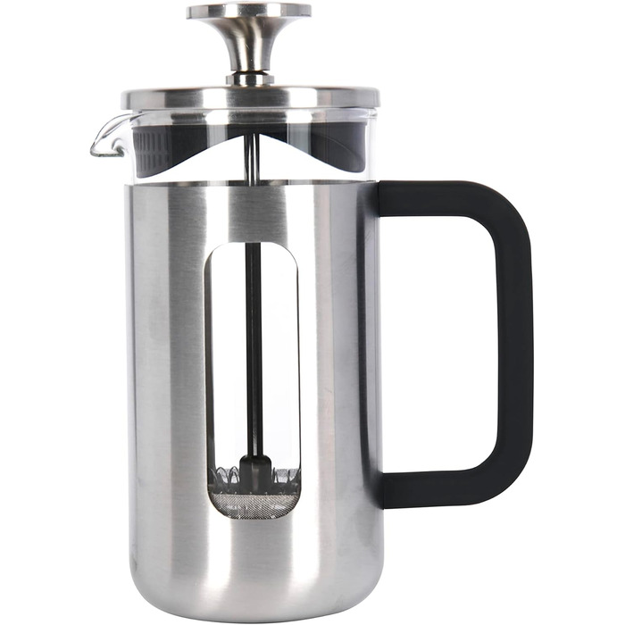 Френч-прес La Cafetière Pisa з нержавіючої сталі, 3 чашки, зелений, у подарунковій коробці (срібло)