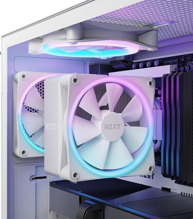 Охолоджувач повітряної циркуляції NZXT T120 RGB - білий, 120 мм, для Intel/AMD, 4 теплові трубки