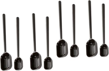 BESTonZON 8 Pcs Stainless Steel Spoon Cooking Salt Spoon Liquid Mixing Stick Liquid Measuring Cup Baby Spoon Long Handle