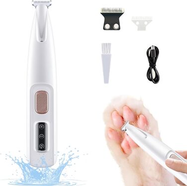 Триммер для собак Paw Trim Pro: безшумна обрізка подушечок лап з LED-підсвічуванням