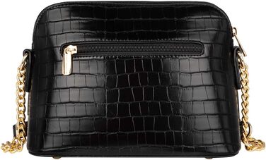 Сумка крос-боді David Jones жіноча зі штучної шкіри (екошкіра) чорного кольору з ланцюжком - елегантна повсякденна та вечірня сумка-клатч