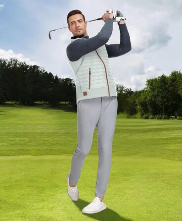 Little Donkey Andy Легка пухова жилетка для чоловіків, тепла безрукавка, Outdoor-куртка для походів, подорожей та бігу (XL, світло-сірий)