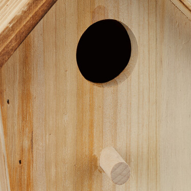 Relaxdays Decorative Birdhouse with Flamed Roof