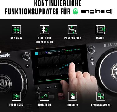 DJ-контролер Numark Mixstream Pro+ з розділенням STEM, 2 деки, Wi-Fi, 7