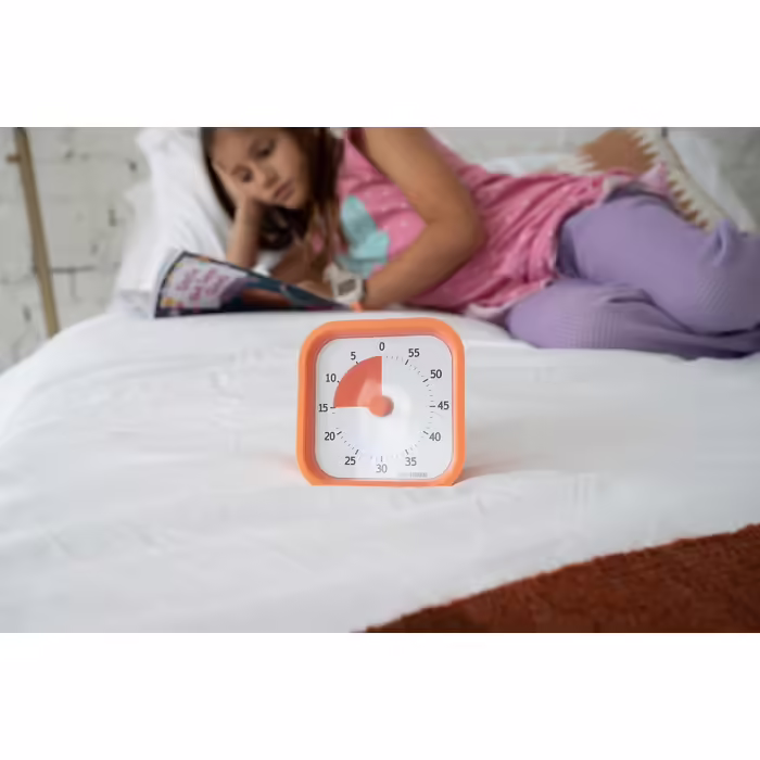 Time Timer Home MOD - 60 Minute Visual Timer Home Edition for Kids – Homeschooling, Timer for Desk (School, Office, and Meetings) with Silent Operation, TTM9-HDO-W
