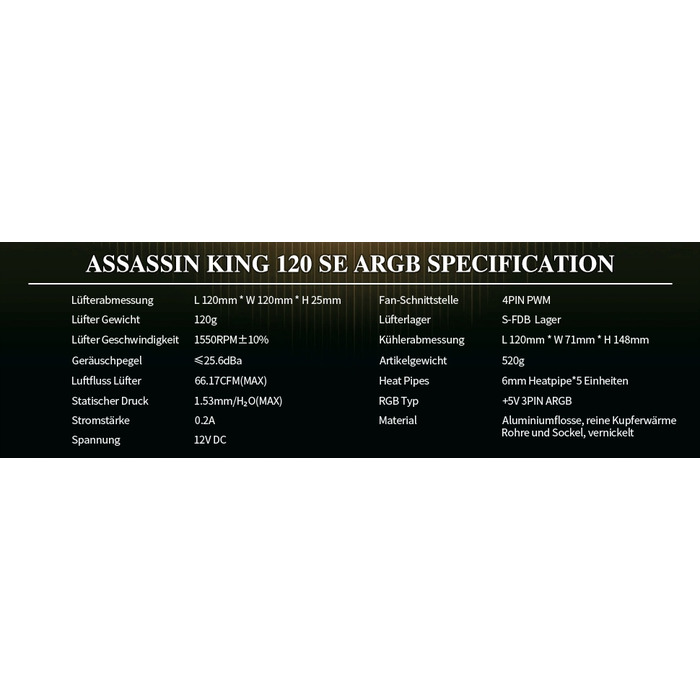 Кулер для процесора Thermalright Assassin X 120 Refined SE (AMD/Intel)