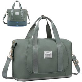 LOVEVOOK Сумка ручної поклажі Ryanair, 40x30x20 см, розширювана, для подорожей літаком, зелена