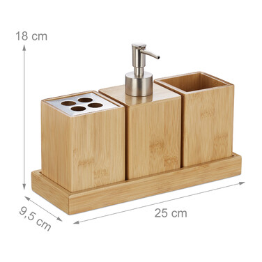 Relaxdays Bathroom Accessories Set