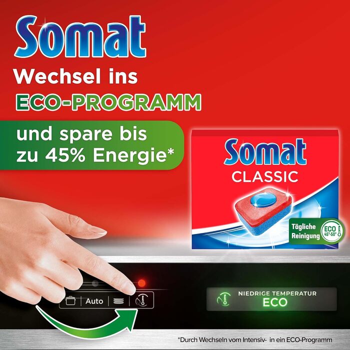 Таблетки для посудомийних машин Somat Classic, потужне очищення навіть при низьких температурах, 135 шт