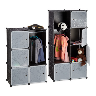Relaxdays Clothes Cabinet Modular System with 12 Compartments