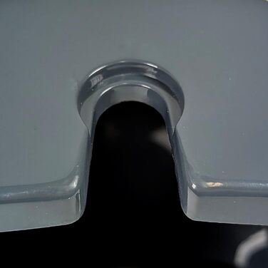 Набір для чищення унітазу Levin, щітка з контейнером, 38 см, темно-сірий