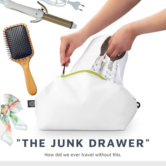 Набір органайзерів для подорожей Trippped: 7 великих компресійних кубиків для одягу (помаранчевий/білий/зелений)