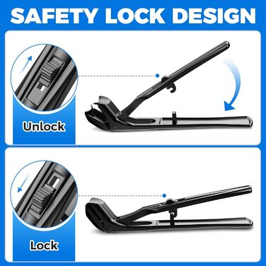 Кусачки для нігтів для літніх людей з широкою щелепою та довгою ручкою, кусачки для кутикули з кутовою головкою, для товстих нігтів, з контейнером для збору обрізків, подарунковий набір для чоловіків та жінок, чорні