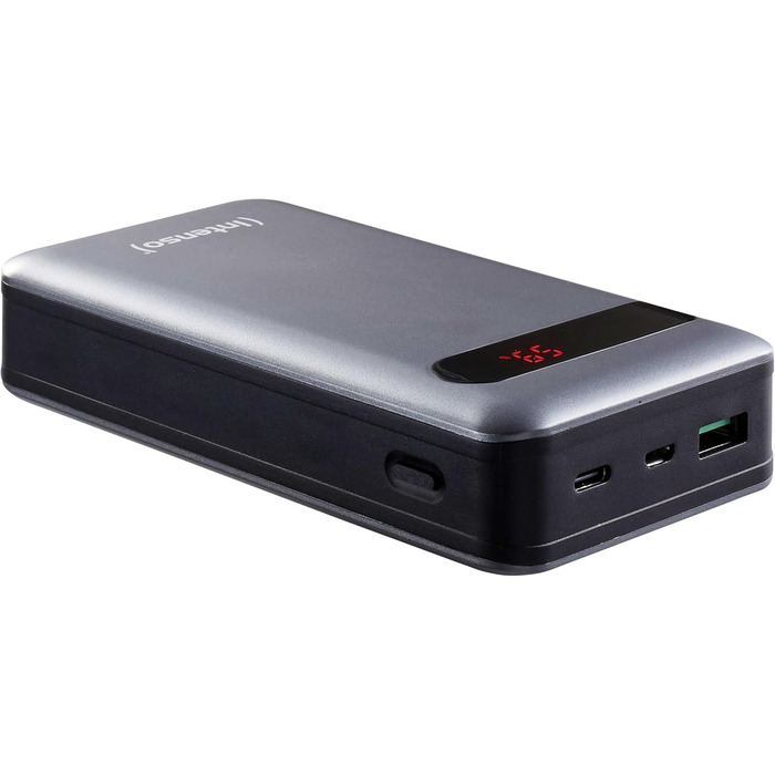 Powerbank Intenso Powerbank PD 20000mAh: Швидка зарядка, 20000mAh, сумісний зі смартфонами, планшетами, MP3-плеєрами та цифровими камерами, Anthrazit