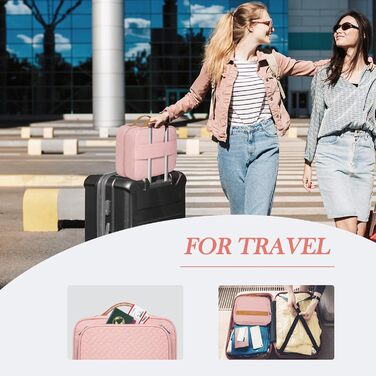 Складана дорожня косметичка IDEATECH, водонепроникна, для чоловіків та жінок, з петлею для підвішування (251-рожевий)