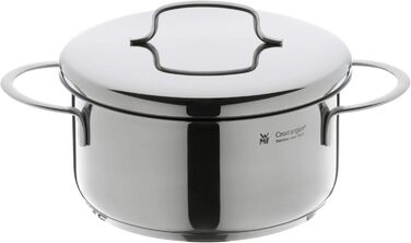Каструля WMF Mini Kochtopf 16 см з кришкою з нержавіючої сталі Cromargan, 1,5 л, для невеликих порцій, індукційна