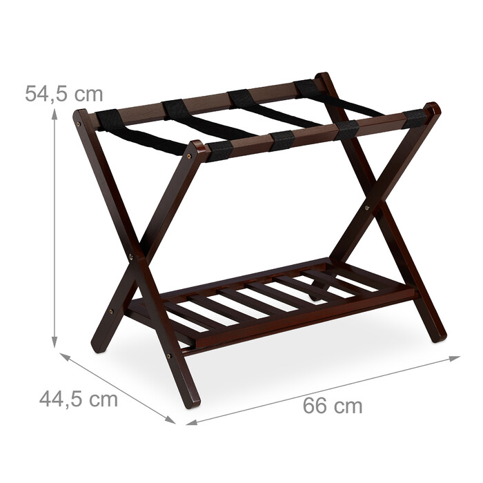 Relaxdays Folding Suit Stand with 2 Shelves