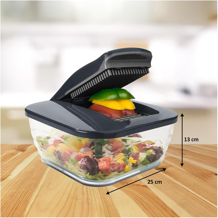 Набір для нарізки овочів та фруктів Genius Nicer Dicer Chef (15 частин) | Набір для кухні, овочерізка, фруторізка, терка, овочевий слайсер