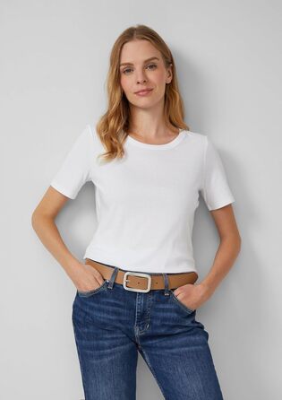 Стильний шкіряний ремінь s.Oliver з квадратною пряжкою - якісний аксесуар