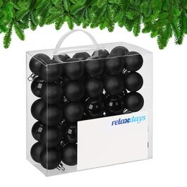 Relaxdays Set of 50 Christmas Baubles
