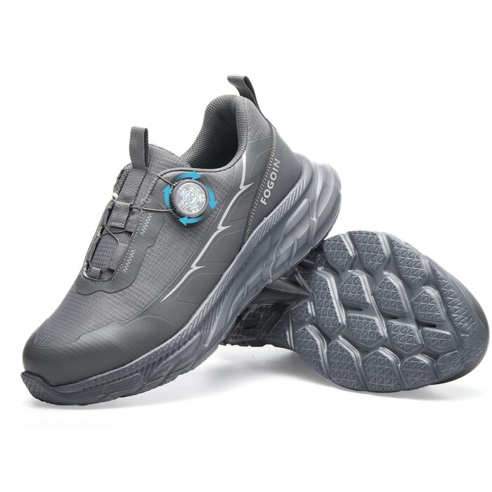 Черевики робочі чоловічі S3 з металевим носком, Explorer 3.0. Легкі, спортивні, зручні, дихаючі, з поворотним закриттям. (39 EU, A267 Сірий)