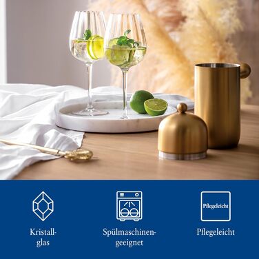 Villeroy & Boch Rose Garden - Келих для шампанського, набір 4 шт., 120 мл, кришталеве скло (прозорий)