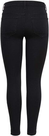 Джинси жіночі Only Kendell Skinny, чорні, висока посадка, укорочені, розмір XXL/32L