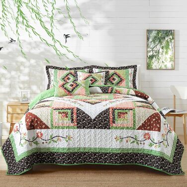 Комплект постільної білизни King Size BEDIFANY Farmhouse: м'який пуховик (98 x 106 дюймів), 3 шт. для будь-якої пори року