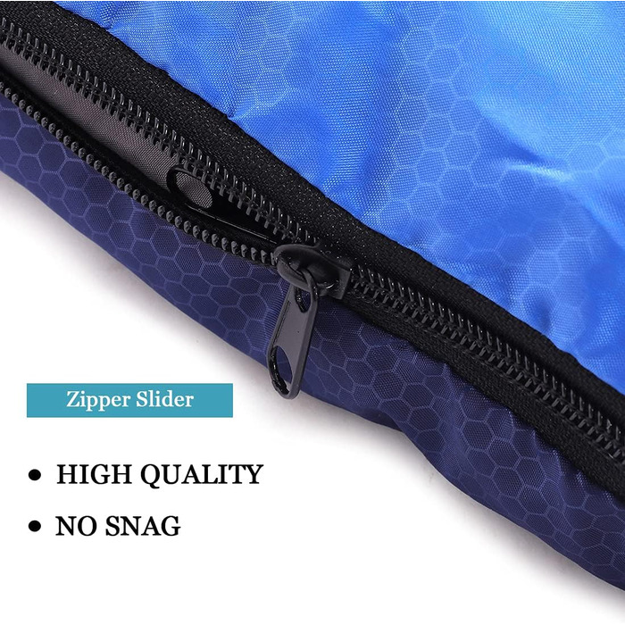 Сплячий мішок для дорослих та дітей – легкий, водонепроникний, зручний для весни, літа, осені – піші прогулянки, подорожі, кемпінг (королівський синій)