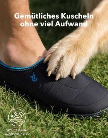 Чоловічі домашні капці VeraCosy з ефектом пам'яті (Memory Foam) з водовідштовхуючого нейлону, розмір 44/45 EU, колір Twilight