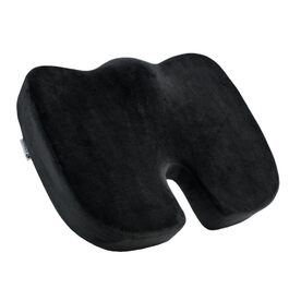 Подушка для спини та сидіння Egret з Memory Foam для офісного крісла та автокрісла – підтримка попереку, зняття болю, корекція постави, регульовані ремені, чорний колір